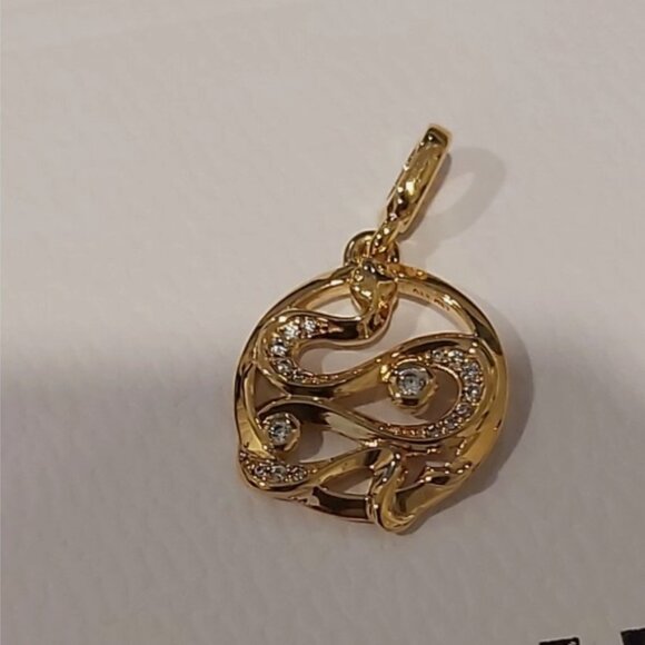 Authentic PANDORA *RETIRED* Pandora ME Pavé Snake Medallion 762301C01 - RARE - Picture 1 of 12